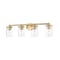 Z-Lite Thayer Vanity, 4-Light, 30.75 In.W x 5.75 In.L x 8.75 In.H, Luxe Gold/Clear 742-4V-LG - alternate 1
